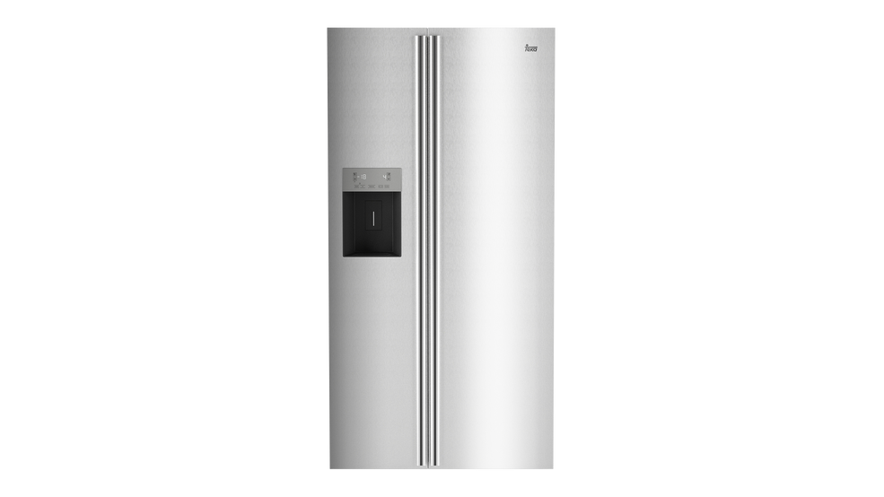 American No Frost A + refrigerator in stainless steel anti-fingerprint with ice and water dispenser
