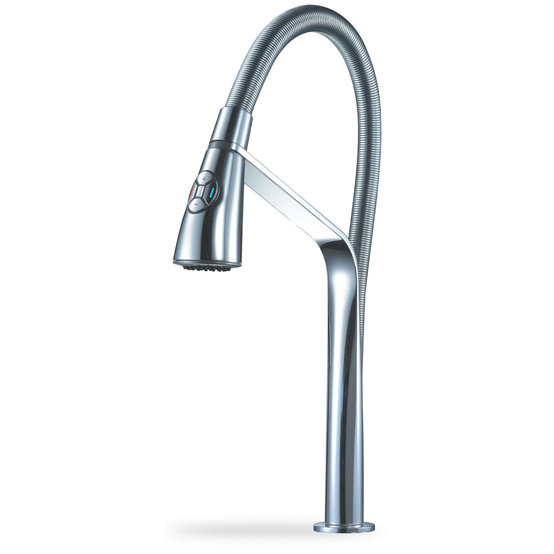 Single handle single hole electronic control high-throw pull-down kitchen faucet